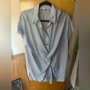 ZARA twist striped mini dress SIZE MEDIUM. Worn